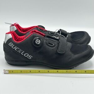 Black and Red Cycling Shoes
